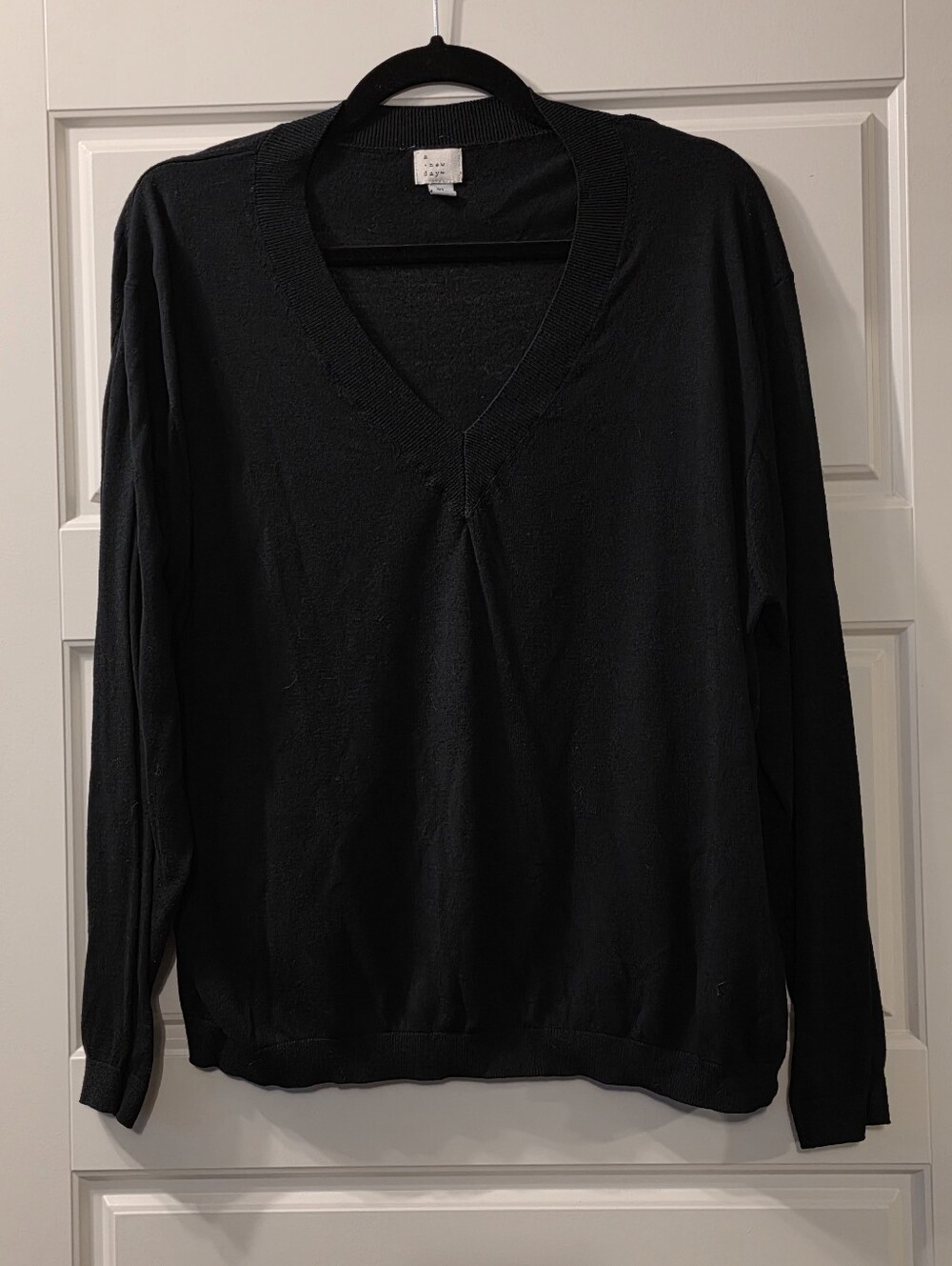 A New Day Lightweight Pull Over Sweater In Black